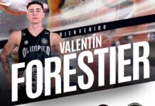 Valentín Forestier se suma a Olímpico de La Banda El póster con el que Olímpico de La Banda anunció la llegada de Valentín Forestier.