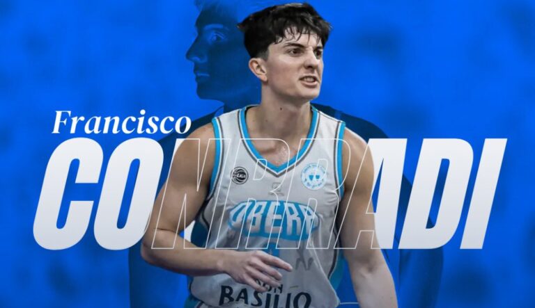El póster con el que Independiente de Oliva anunció el fichaje de Francisco Conrradi.
