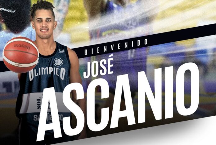 El póster con el que presentaron a José Ascanio como jugador de Olímpico de La Banda.