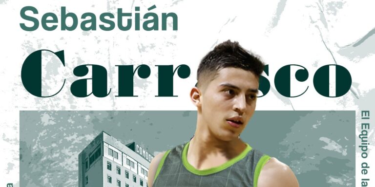 El póster con el que presentaron a Sebastián Carrasco.