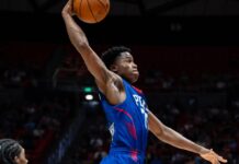 Nuevo debut en la NBA Summer League VJ Edgemcombe, flamante pick número tres del Draft, debutó con la camiseta de los Philadelphia 76ers.