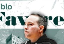 Pablo Favarel será el entrenador de Gimnasia de Comodoro Rivadavia El póster con el que presentaron a Pablo Favarel.