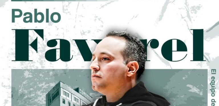 El póster con el que presentaron a Pablo Favarel.