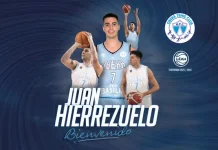 Juan Hierrezuelo vuelve a la LNB: jugará para Oberá Tenis Club El póster con el que se anunció el fichaje de Juan Hierrezuelo.