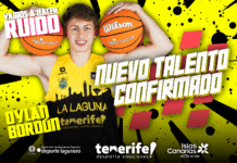 Dylan Bordón jugará en La Laguna Tenerife El póster con el que presentaron a Dylan Bordón