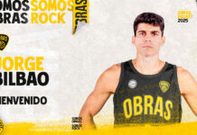 Dos refuerzos extranjeros para Obras: Jorge Bilbao y Tyler Sabin El póster con el que Obras presentó a Jorge Bilbao.