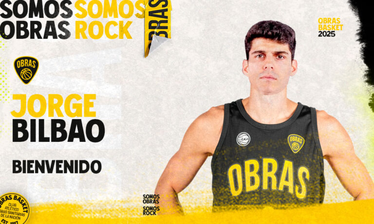El póster con el que Obras presentó a Jorge Bilbao.