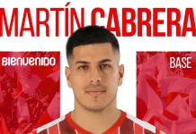 Unión metió un fichaje top: sumó a Martín Cabrera El póster con el que Unión anunció la llegada de Martín Cabrera.