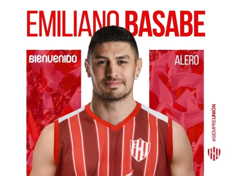 El póster con el que Unión anunció la llegada de Emiliano Basabe.