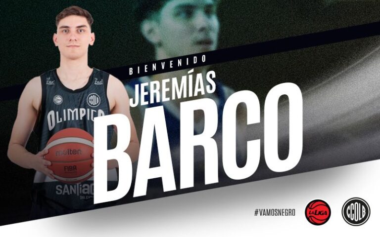 El póster con el que Olímpico presentó a Jeremías Barco.