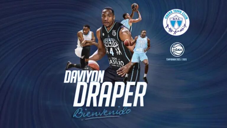 El póster con el que Oberá Tenis Club anunció la llegada de Daviyon Draper.