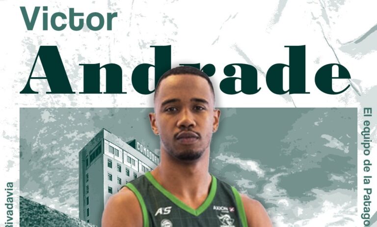 El póster con el que presentaron a Víctor Andrade.
