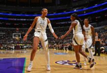 WNBA: Todo definido para los Playoffs 2025 Las Aces festejan su 16° triunfo consecutivo.