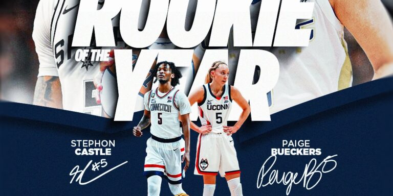 Uconn hace historia convirtiéndose en la primera universidad de la historia que pone a los rookies del año en la NBA y la WNBA.