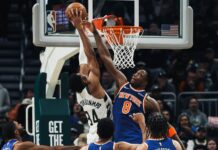 Giannis impone su ley ante los Knicks y los Sixers siguen intratables en el arranque de la NBA Giannis Antetokounmpo lideró a los Bucks para vencer a los Knicks en la jornada de martes en la NBA.