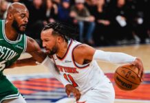 Los Knicks vencieron a Boston y Wembanyama volvió a brillar en una jornada repleta de acción NBA Jalen Brunson, líder absoluto en la victoria de los Knicks sobre los Celtics en la extensa jornada de 12 partidos de la NBA.
