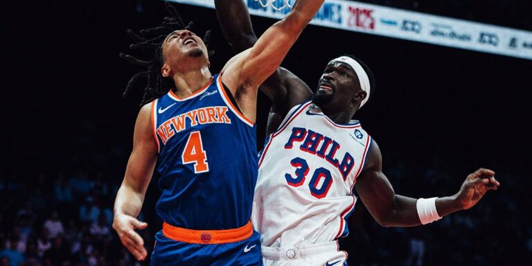 Los Knicks comenzaron la temporada con un triunfo sobre los Sixers en Abu Dhabi.