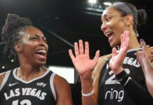 Las Aces enfrentarán a las Mercury en las finales de la WNBA El festejo de las Aces tras la clasificación a las finales.