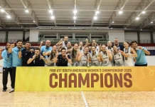 Argentina aplastó a Venezuela y se consagró campeón del Sudamericano Femenino U17 El festejo de Argentina luego del título en el Sudamericano Femenino U17.