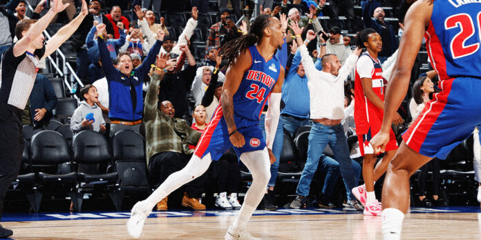 PISTONS Detroit Pistons se terminó quedando con un partidazo sobre los Wizards, en una noche repleta de finales épicos en la NBA.