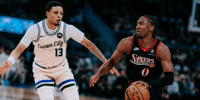 Tyrese Maxey fue la figura de la jornada en una noche de NBA con solo cuatro partidos. Tyrese Maxey fue la figura de la jornada en una noche de NBA con solo cuatro partidos.