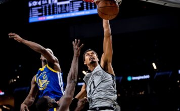 Noche de Copa NBA: triunfo agónico de Warriors, racha histórica de Detroit y exhibición de Harden Uno de los grandes duelos de la noche fue el que enfrentó a los Spurs y a los Warriors, en una noche de Copa NBA cargada de partidos.