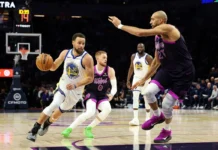 Curry ya está entre los mejores de la historia Curry ataca a Gobert en el partido entre los Warriors y los Timberwolves.