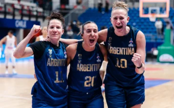 Calendario 2026: Todas las competencias que tendrá el básquet Meli Gretter festeja junto a Burani.