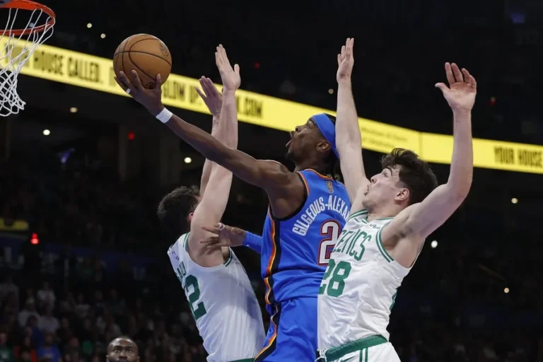 El Thunder tuvo que trabajar para vencer a unos Celtics diezmados