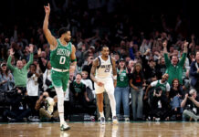 Fiesta completa: los Celtics dominaron a los Mavericks en el regreso de Tatum Tatum firmó tres triples en la victoria de los Celtics. Foto: Getty Images.