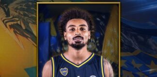 La presentación de Deshone Hicks como jugador de Boca.