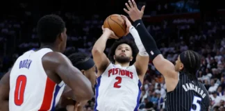 Detroit sumó un histórico triunfo ante Orlando y empató la serie