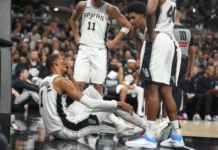 Preocupación para San Antonio: derrota ante Portland y lesión de Wembanyama