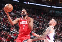Los Rockets clasificaron a Playoffs en un viernes de palizas en la NBA