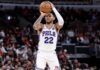Anfernee Simons potenciará a los 76ers Anfernee Simons tira al aro.