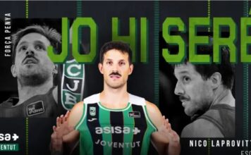 Nicolás Laprovíttola jugará en el Joventut Badalona El póster con el que se anunció el regreso de Nicolás Laprovittola.