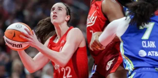 Indiana venció a las Wings con una Clark imparable