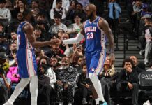 LeBron cumplió pero Philadelphia cayó ante Brooklyn en su primer amistoso
