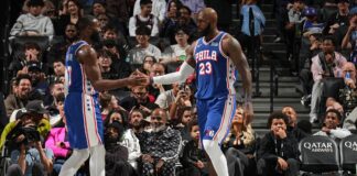 LeBron cumplió pero Philadelphia cayó ante Brooklyn en su primer amistoso