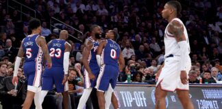 Los 76ers amargaron la fiesta de los Knicks
