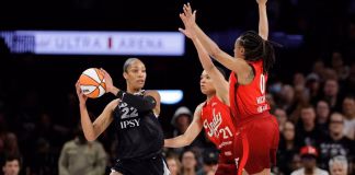 Las Aces vencieron en Indiana y avanzaron a semis