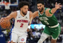 Detroit reaccionó a tiempo y superó a Boston en el juego inaugural