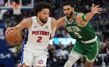 Detroit reaccionó a tiempo y superó a Boston en el juego inaugural